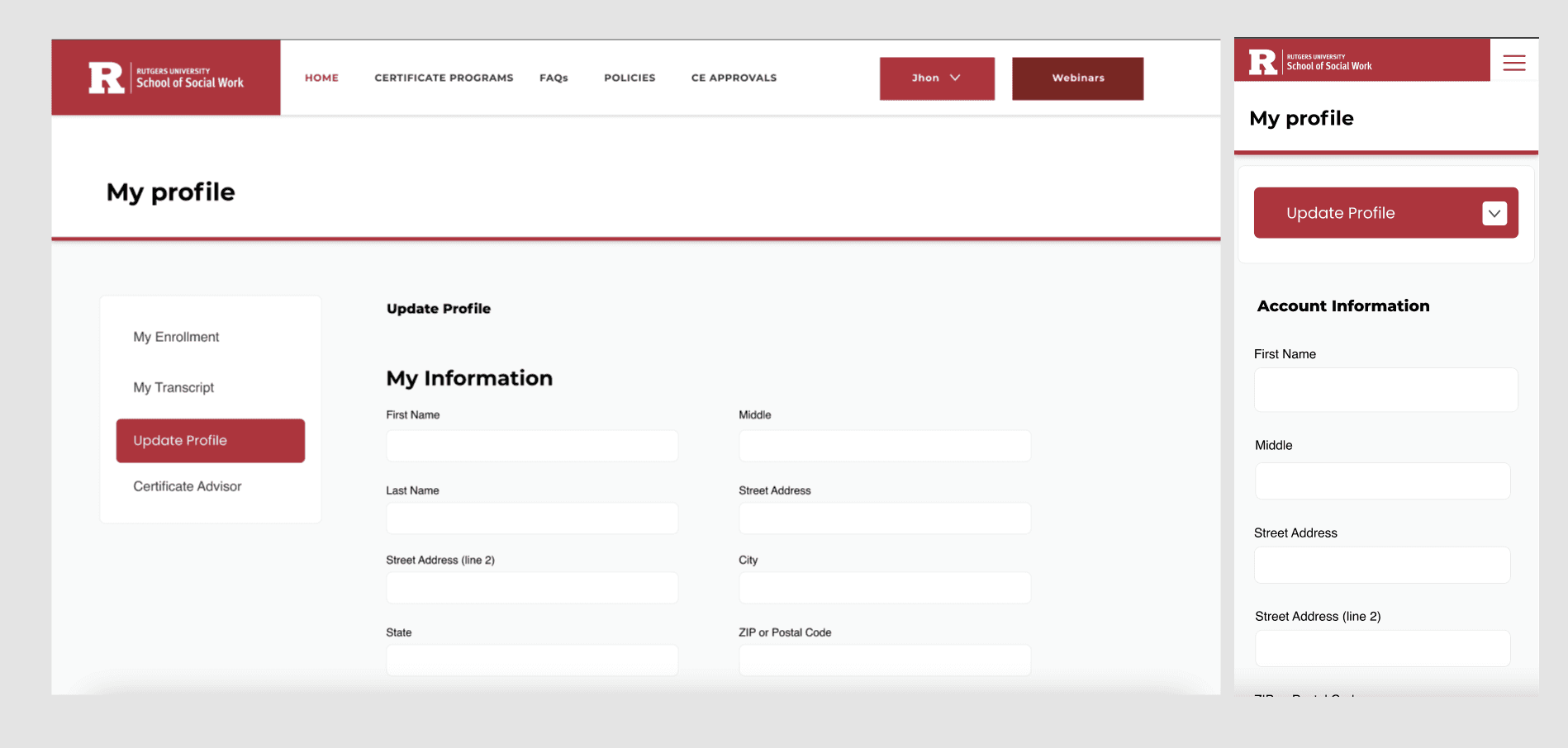 Rutgers University — screen 3